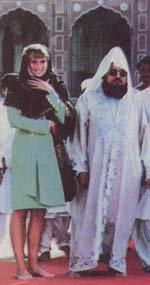 Diana with Mullah of Shahi Masjid of Lahore