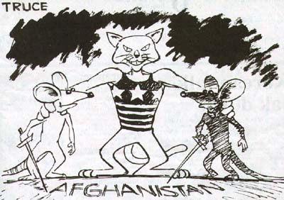 the US govt. and her stooges in Afghanistan