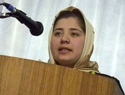 A speaker in RAWA event