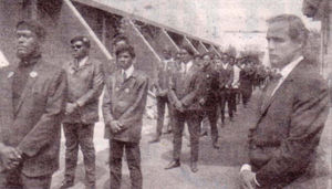Marlon Brando in funeral of Black Tigers leader