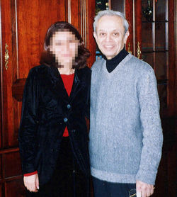 Sahar Saba of RAWA with Dr. Mahmood Godarzi