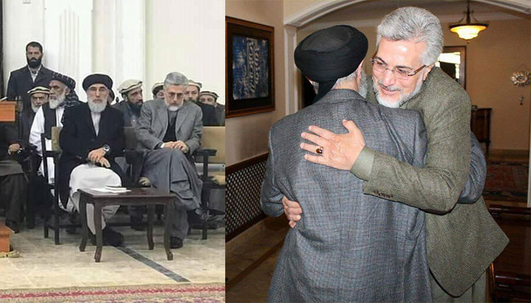 اسحاق گیلانی در حال سگدوی به گلبدین