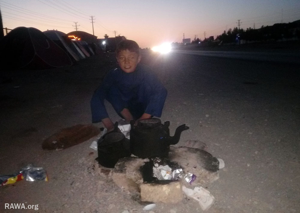 Displaced people in Herat