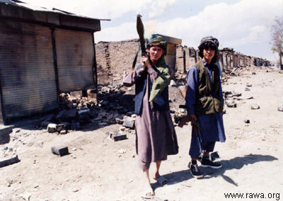 Hezb-e-Wahdat gunmen in action