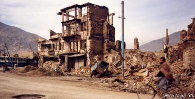 destruction of Kabul in early 90's by fundamentalists