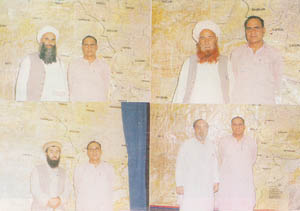 Brigadier Yousaf of ISI with Gulbuddin Hekmatyar, Sayyaf, Khalis and Gailani