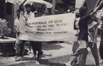 Demonstration of Indonesian students