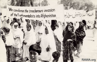 RAWA demonstration in Peshawar