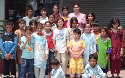 The 21 children were sent to the USA by RAWA for treatment