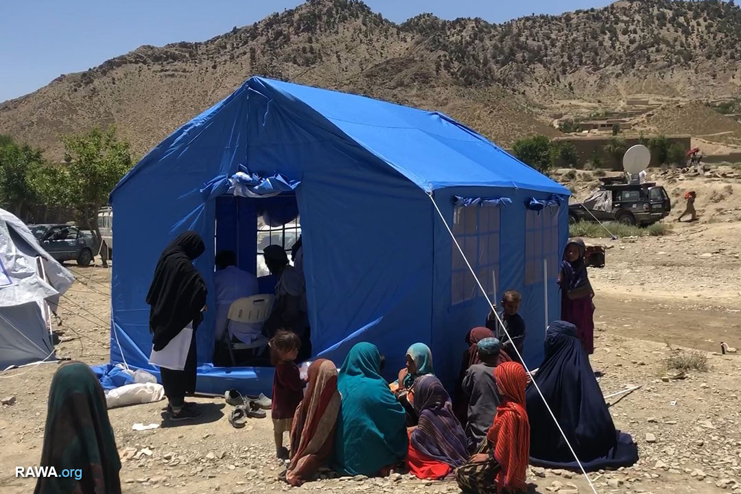 تیم صحی «راوا» در مناطق زلزلهزده پکتیکا