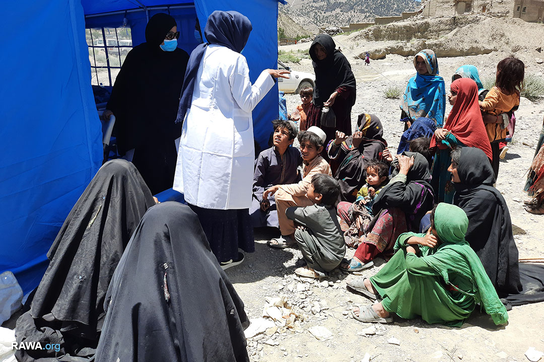 تیم صحی «راوا» در مناطق زلزلهزده پکتیکا