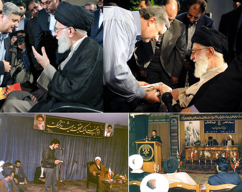 کاظم کاظمی در بارگاه جلاد مذهبی ایران خامنهای و هاشمی رفسنجانی